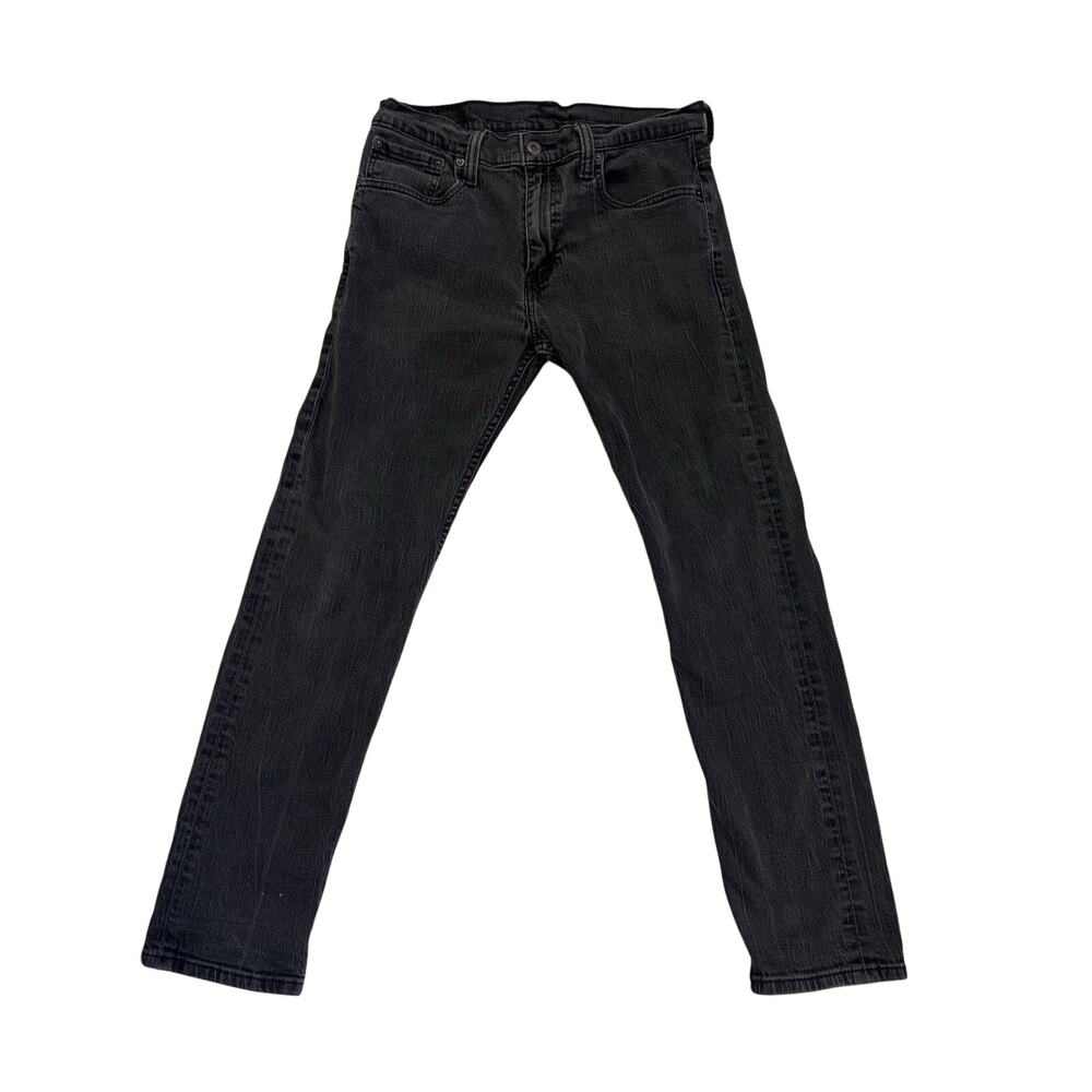 Levi's 521 Slim Taper Jeans Men 31x32 Gray Faded Charcoal Stretch
